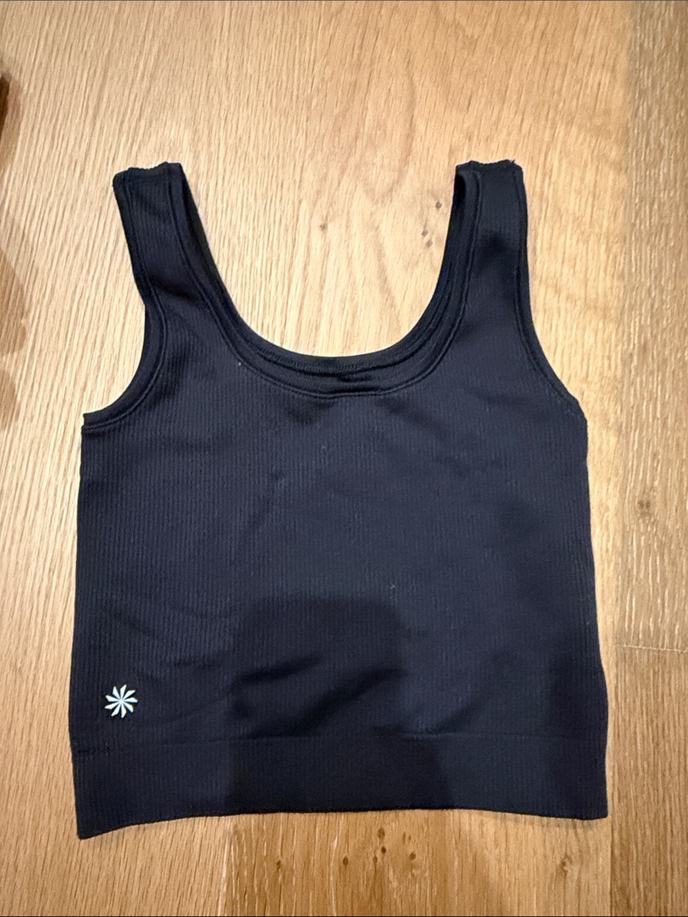 Athleta Black Ribbed Tank Top for Kids